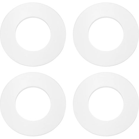 4Pc Joint Plat En Silicone M30 30mm Alésage Joint Plat Blanc (1/5)