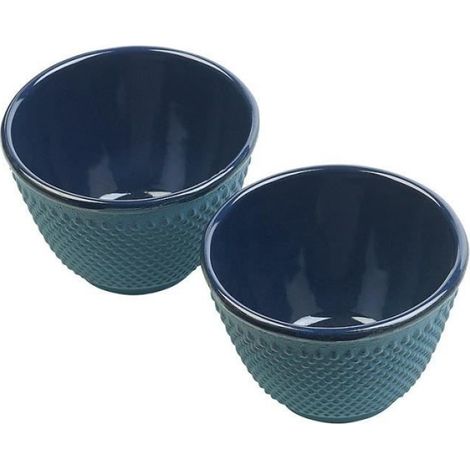 Tasses à thé - - Arare - Fonte - Émail - Bleu (1/2)