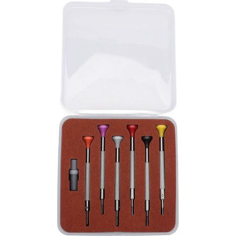 Jeu de tournevis d'horloger professionnel de haute précision pour la réparation de montres et les travaux de bijouterie (1/5)