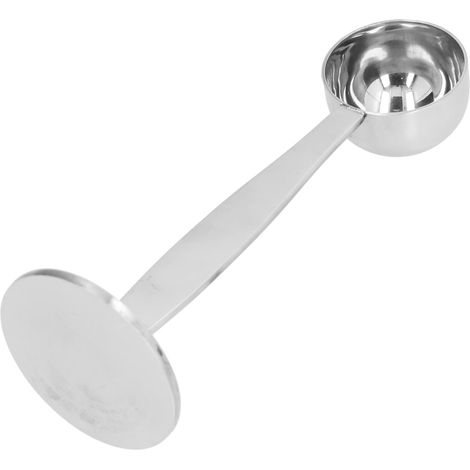 Cuillère doseuse à café en acier inoxydable, cuillère à grains de café double 2 en 1, cuillère à café moulu (1/5)