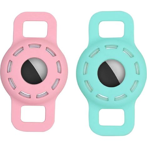 Support de collier de chien Airtag (rose + vert menthe)-Fei Yu (1/3)