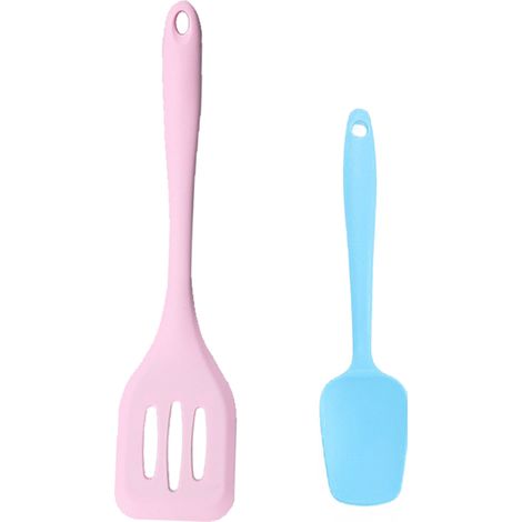 Ensemble Ustensiles Cuisine - Silicone Résistant Chaleur Et Bois - Pour Casseroles Antiadhésives - Lot De 2 Pièces (1/5)