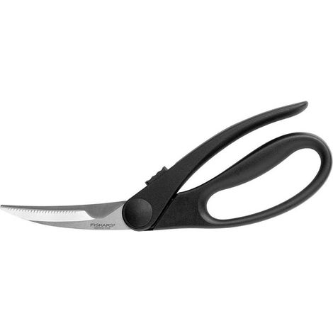 Fiskars 1023819 Forbice per pollame nera 23 cm in acciaio inossidabile