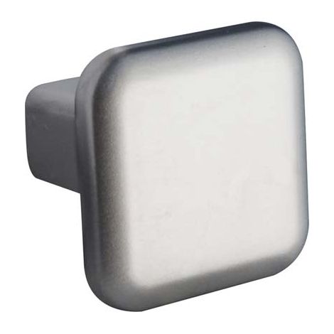 POMOLO ZAMA QUADRO 2303 METALSTYLE - CROMO OPACO MM 20X20- 10 pezzi