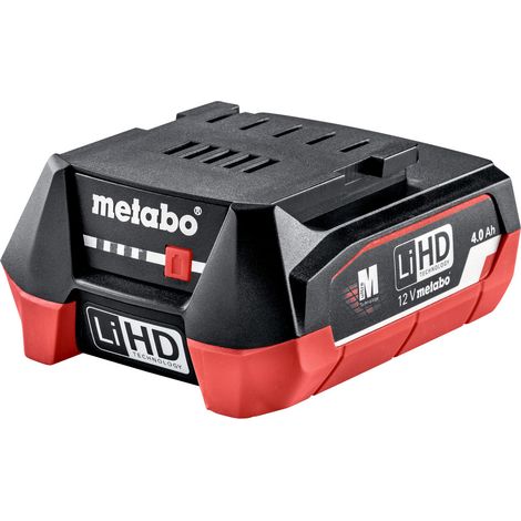 Metabo – Pack de batteries LiHD 12 V 4,0 Ah – Technologie Li-Ion – Indicateur de charge – Gestion intelligente de la batterie (1/5)