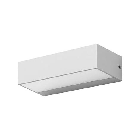 Ara Small aplique exterior empotrable de paret con luz led blanco calido 3000K en color blanco (1/5)