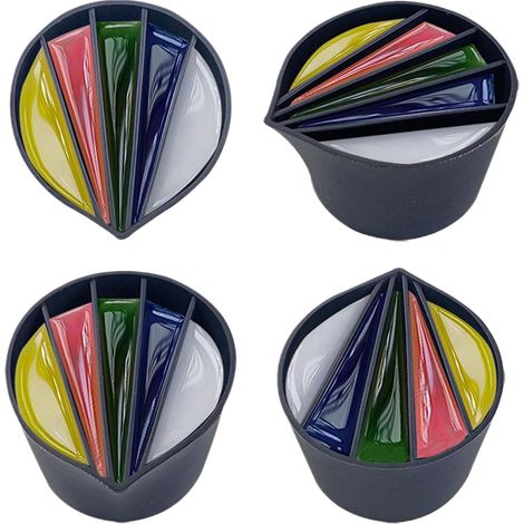 Tasses fendues pour peinture Tasses fendues en silicone, outils de mesure pour moules, loisirs créatifs, accessoires de peinture acrylique (1/5)