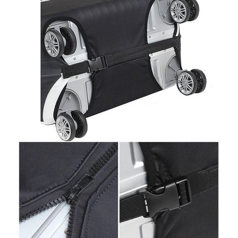 Funda protectora elástica de spandex para equipaje de viaje, lavable y antiarañazos, organizador elástico para maletas de 18 a 21 pulgadas. (1/4)