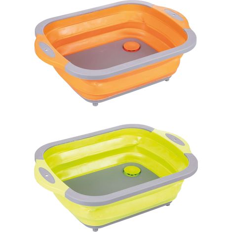 TAGLIERE E VASCHETTA PIEGHEVOLE 2 COLORI ASSORTITI (1/5)