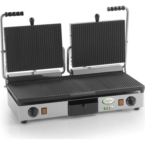 Grill de contact rainuré double - Fama