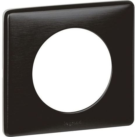 Legrand 068982 - Placa Céliane - metal - 2 posiciones - Carbono