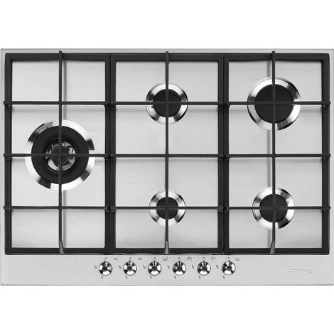 Plaque de cuisson smeg px375l 5 brûleurs acier inoxydable (1/3)