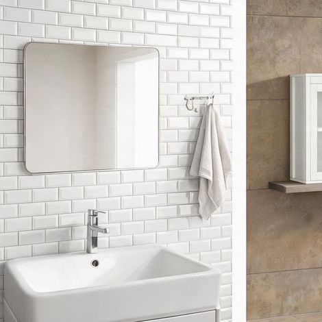 Meuble de salle de bain en melamina de Madera 60 x 19,5 x 54 cm (1/5)