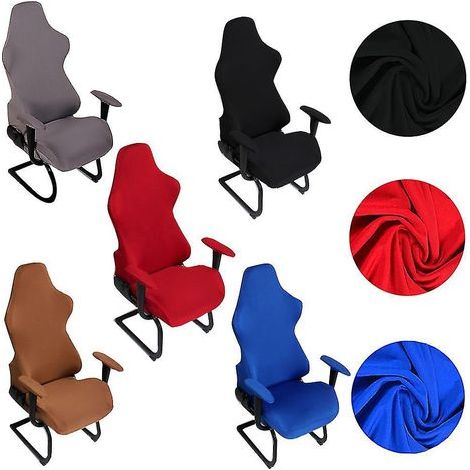 Universeller Bezug für Bürostühle, Gaming-Stühle oder Rennstühle, waschbar, nur in Blau erhältlich. (1/5)