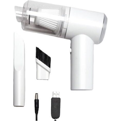 Mini aspirateur de Voiture Rechargeable sans Fil 120W 6000PA aspirateur à Main avec lumière LED pour Voiture Clavier d'animal de Compagnie Bureau d'ordinateurdengyank (1/5)