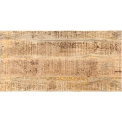 Dessus de table bois de manguier solide 25-27 mm 100x60 cm
