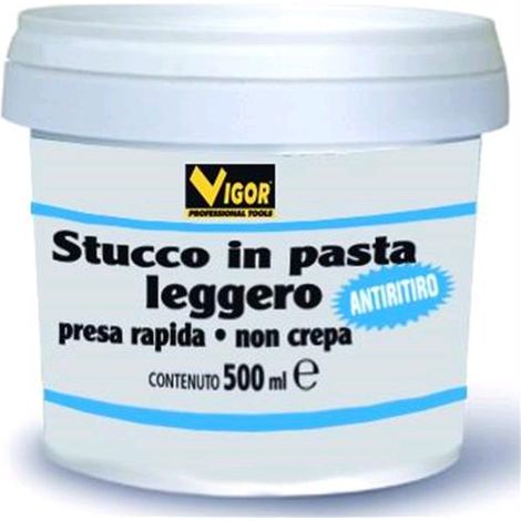 Stucco Pasta Tipo Francese Vigor Leggero Antiritiro 250 Ml conf. 6Pz