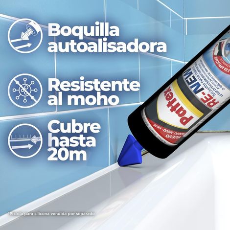 Silicona re-new cartucho blanco 280 ml (1/5)