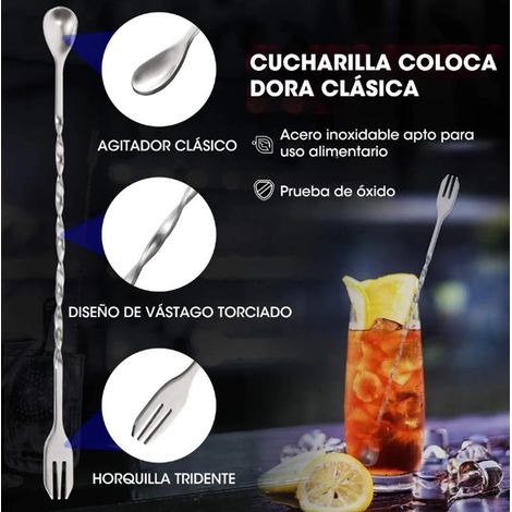 Bâtonnet mélangeur à vin en acier inoxydable, broyeur à glace, marteau à citron, verre doseur pour glaces, accessoires de bar (1/5)