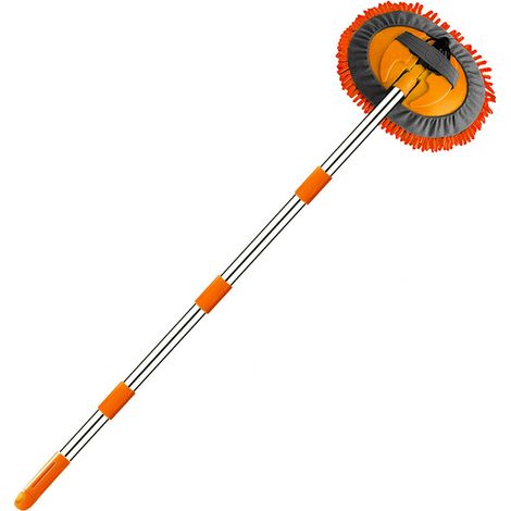 Spazzola per autolavaggio, scopa telescopica, pulizia 160 cm, spazzola in spugna in microfibra, kit per mocio, detergente per camion, veicoli, roulotte
