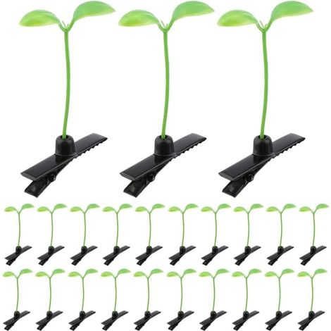 80 mini fermagli per capelli a forma di germoglio di soia - Accessori per capelli 3D carini, perfetti per feste e per l'uso quotidiano, sicuri e senza danni. (1/5)