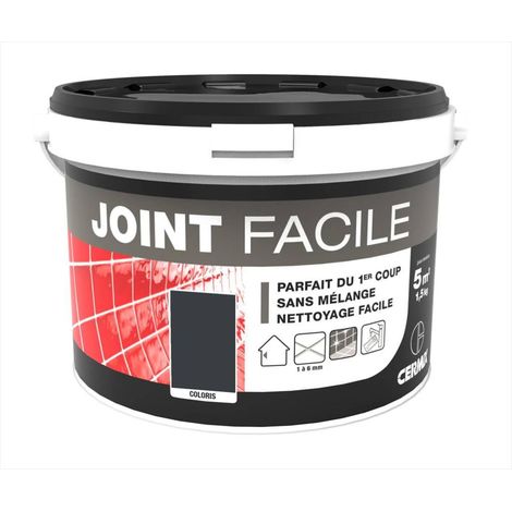 CERMIX junta pasta azulejo gris oscuro 1,5 kg, 5 m² Junta fácil gris oscuro 5m² CENTRALE BRICO