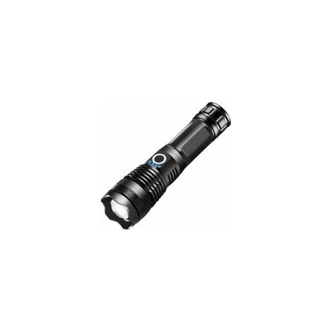 Lampe Torche LED Rechargeable - 3000 Lumens - Étanchéité IPX7 - 5 Modes - Portée 500 M - Batterie 5000 mAh Intégrée - XHP50 (1/5)