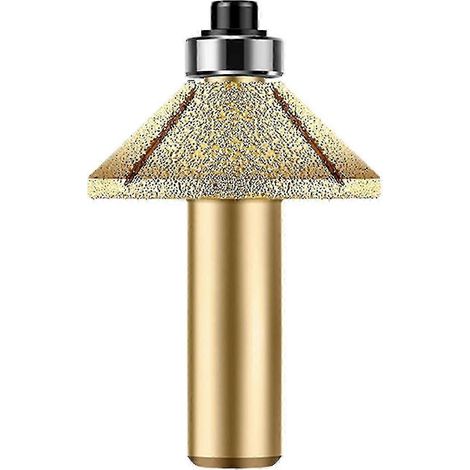 Fraise diamantée à 45° avec roulement pour la découpe de la pierre (marbre, granit, quartz), outil à queue de 1/2 pouce (1/5)