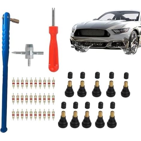 Outil pour valve de pneus, outils réparation base roue,kit suppression véhicules vélo, moto, voiture, camion, SUV, atelier et garage -