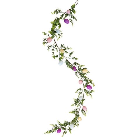 Guirlande Œufs De Pâques - 170 Cm - Décoration Printemps Pour Cheminée Porte Cuisine Intérieur Extérieur Couvert - 1 Pièce (1/5)
