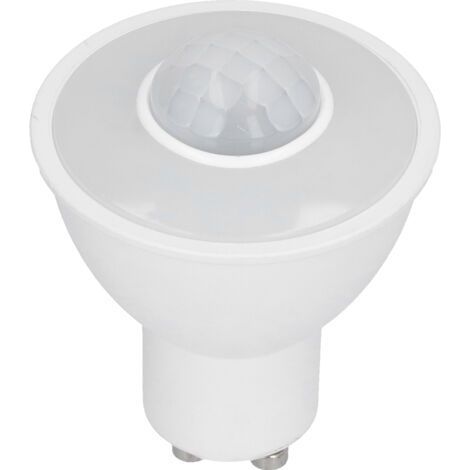 5W 500LM Infrared Body Sensing GU10 LED Bulb for Ceiling Corridor White Light AC100-240V (1/5)