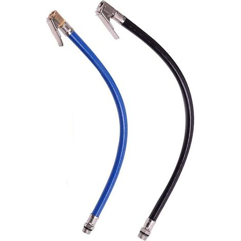 N/S 2pcs Rubber Tire Valve Extension Adapter Tire Inflator Hose Extensions Wheel Pump Inflator Hose Small and Flexible Easy to Carry Suitable for all tires with standard valves (1/5)