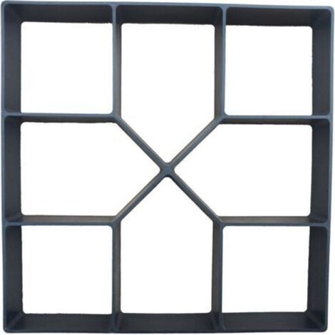 Forme en plastique réutilisable pour pavés et dalles de béton – 40 × 40 cm – Idéale pour allées, terrasses, patios, pelouses, trottoirs et entrées de propriété