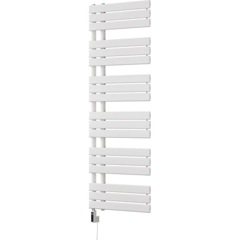 Tristan - White Electric Towel Rail H1564mm x W500mm 700w Thermostatic WIFI (1/3)