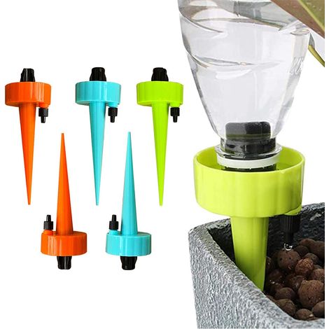 Adjustable Drip Irrigation Kit 6 PCS Automatic Plant Watering DIY Irrigation Automatic System for Garden Plants Plant Sprinkler for Indoor and Outdoor Garden (1/5)