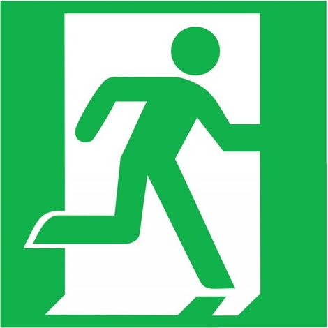 Panneau d'urgence 150x150 mm,Alu