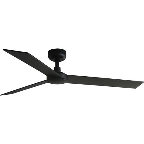 DC Ceiling Fan Rudder L Black with Remote (1/4)