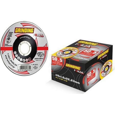 1CF DISCO ABRASIVO FORZA Ø mm. 115x1,6x22,2 50 DISCHI+5 OMAGGIO