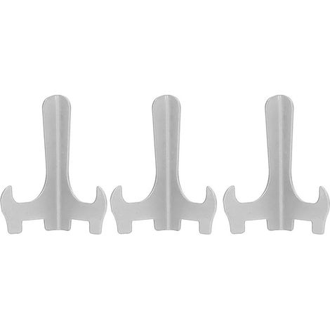 Lot de 3 porte-assiettes miniatures 1:12 évier vaisselle détaillé argenté pour cuisine de poupée décoration maison jouet cadeau (1/5)