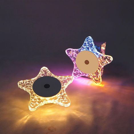 1 Applique murale rechargeable RGB à intensité variable avec détecteur de mouvement Veilleuse sur batterie à 3 couleurs, fixation murale pour chambre, couloir et salle de bain (1/5)