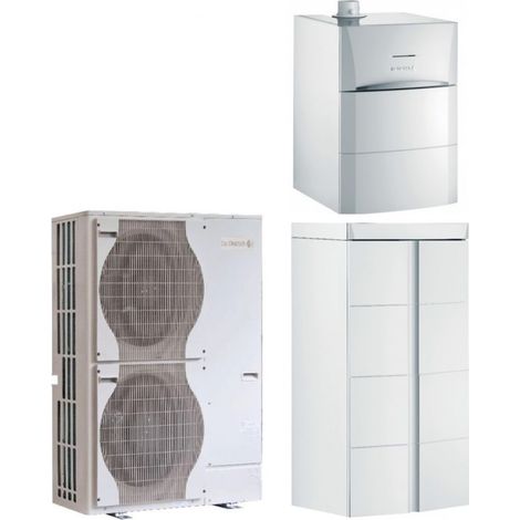 Ensemble de Pompe à Chaleur Hybride Double Service 11-16kW DE DIETRICH Alezio Inverter -7623201-7609929-100016314