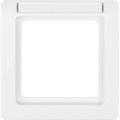 HAGER Q.1  CADRE 1 POSTE AVEC ROTULO BLANC POLAIRE