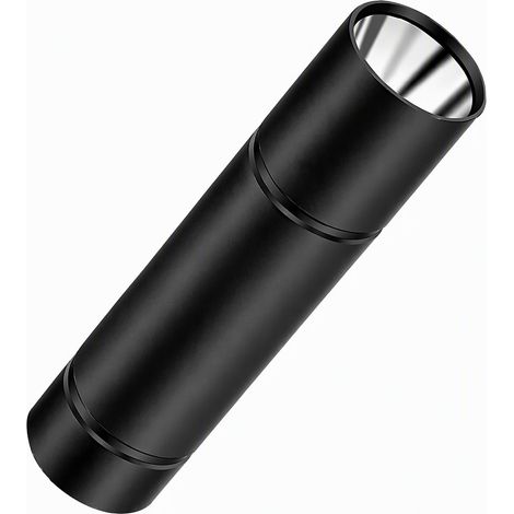 Lampe torche USB à zoom, lampe torche tout aluminium, LED blanc, corps métallique, éclairage puissant pour contrôle, détection et usage domestique (1/5)
