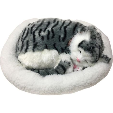 en peluche réaliste endormi et respirant avec tapis jouet en (1/4)