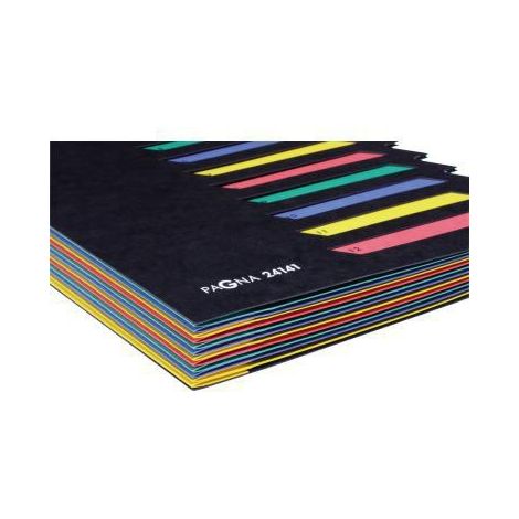 Ordnungsmappe Deskorganizer Classic DIN A4 Pressspan Farbe: schwarz Farbe des Fächerblocks: mehrfarbig 12 Fächer (1/4)