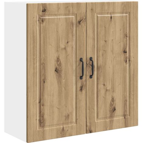 Maison Exclusive - Armadietto a muro PORTO Rovere artigianale 80 x 31 x 80 cm