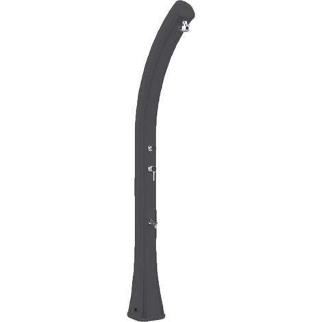 Doccia Solare da Giardino 35L Miscelatore e Lavapiedi e Temporizzatore Arkema Happy XL Antracite (1/5)