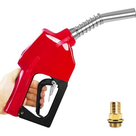 Pistolet pour Pompe a Gasoil, 11A Pistolet Diesel Pompe Carburant avec Raccord de Tuyau 3/4", Gros Calibre Pistolet Diesel pour Pompe Essence (1/4)