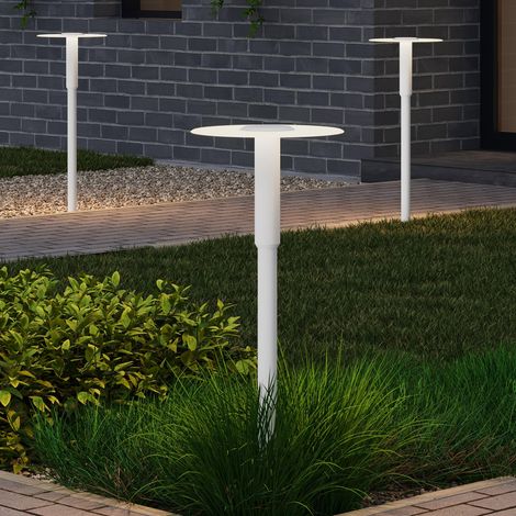 Mai & Mai Außenleuchte ⌀300xH804mm IP65 Wegeleuchte Außen Pollerleuchte für Garten, 3000K Stehlampe Gartenlampe Außenlampe Standleuchte Sandweiß 6W StellaeLights (1/5)