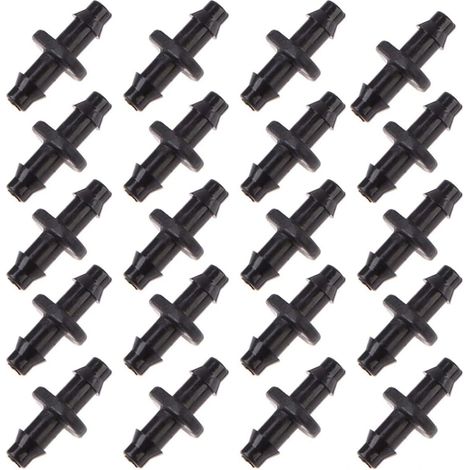 Raccord d'irrigation goutte à goutte pour pelouse 4/7 mm, 100 pièces (double) (1/5)